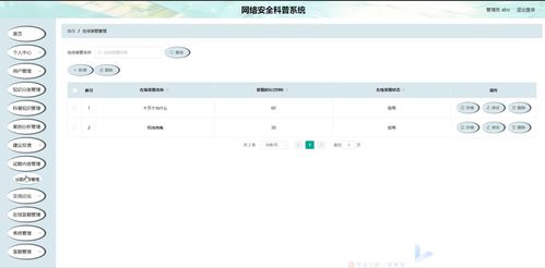 精品微信小程序ssm的网络安全科普系统题库知识分享考试 后台vuejs